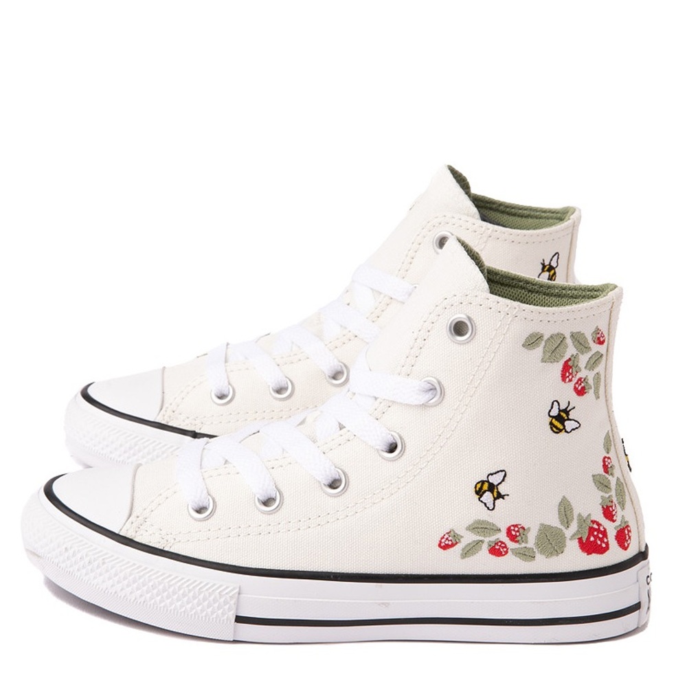 Converse Chuck Taylor All Star Hi Berries and Bees Sneaker Cream Red Green